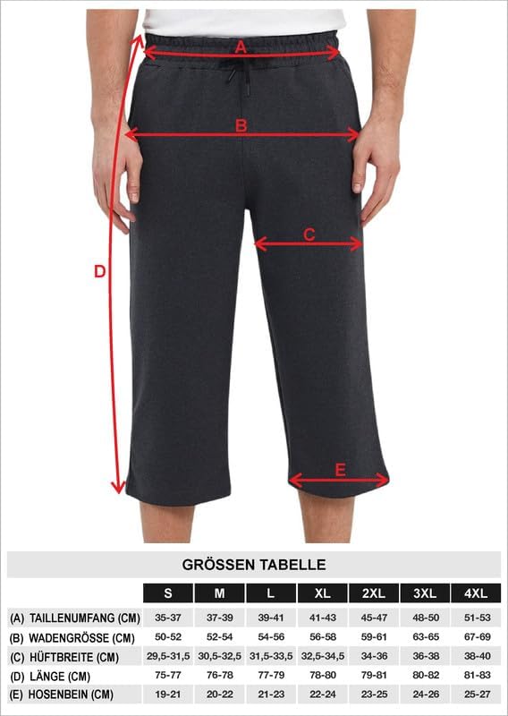 Men's 3/4 Capri Shorts (Multiple Colours)