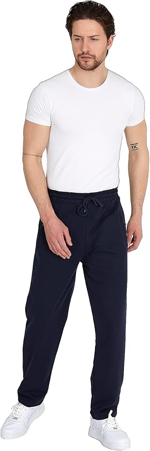Men's straight-leg joggers with zip (Multiple Colours)