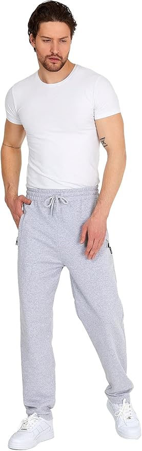 Men's straight-leg joggers with zip (Multiple Colours)