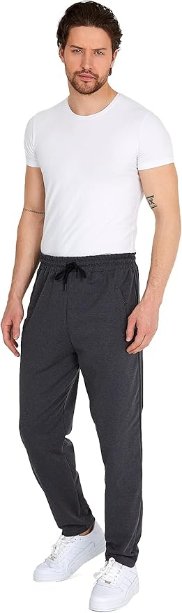 Men's straight-leg joggers with zip (Multiple Colours)