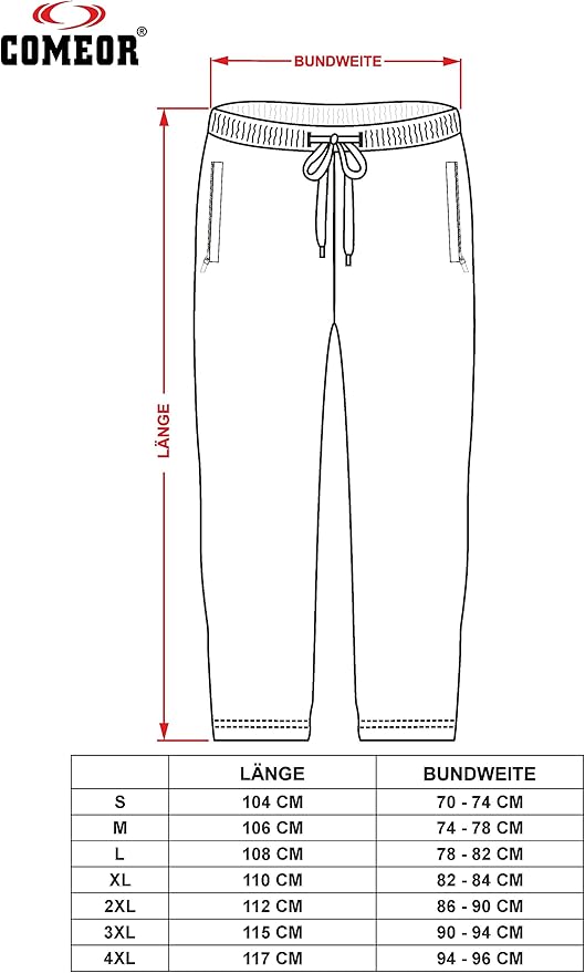 Men's straight-leg joggers with zip (Multiple Colours)