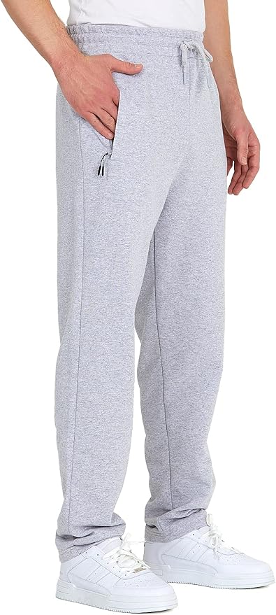 Men's straight-leg joggers with zip (Multiple Colours)